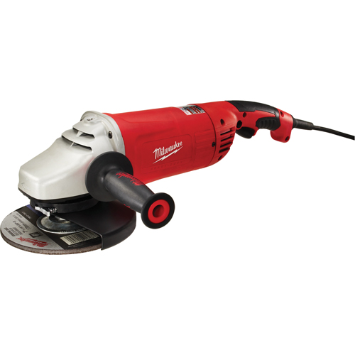 Large Angle Grinder Trigger Grip With Lock-On, 7"/9", 120 V, 15 A, 6000 RPM The Estey Group