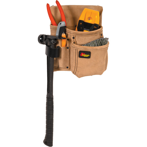 Half Carpenter Apron, Multiple Tool Holder, Leather, 4 Pockets The Estey Group