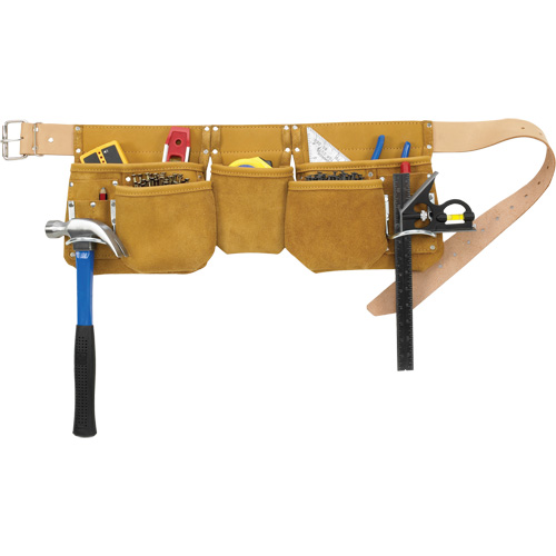 Journeyman's Carpenter Tool Belt, Leather, Tan The Estey Group