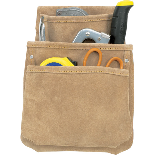 Drywall Pouches, Multiple Tool Holder, Leather, 3 Pockets The Estey Group