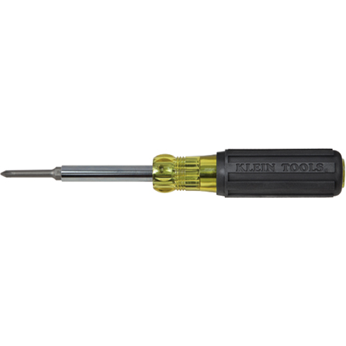 Extended-Reach Multi-Bit Screwdriver/Nut Driver, 9-1/10" L, Cushion Grip Handle The Estey Group