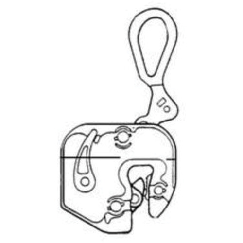 GXL Plate Clamp, 4000 lbs. (2 tons), 1/16" - 7/8" Jaw Opening The Estey Group