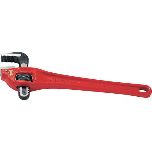 Heavy-Duty Offset Pipe Wrench #14, 2" Jaw Capacity, 14" Long, Powder Coated Finish The Estey Group