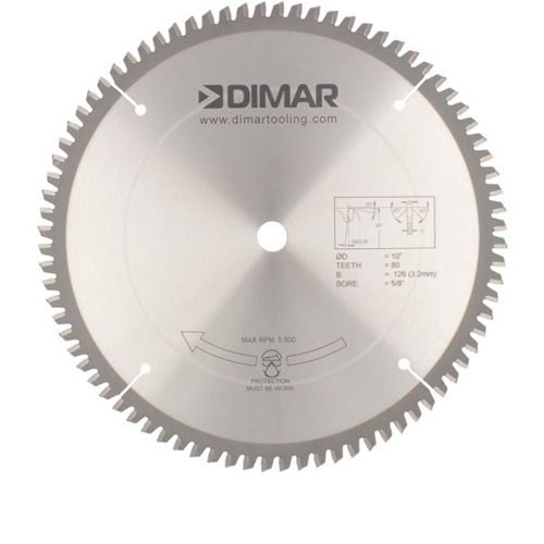 Contractor Saw Blades, 10", 80 Teeth, Non-Ferrous Use The Estey Group