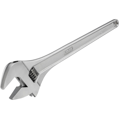 Adjustable Wrench, 6" L, 3/4" Max Width, Chrome The Estey Group