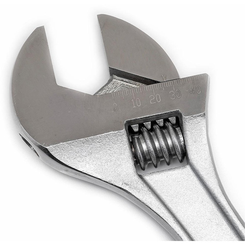 Cl&eacute; &agrave; manche conique r&eacute;glable — emball&eacute; sur carte, 15" lo, la max. 1-11/16"/43 mm, Chrome/Poli The Estey Group