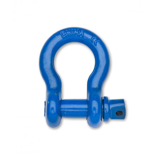 Farm Clevis Anchor Shackle, 1/4", Screw Pin, Coated The Estey Group