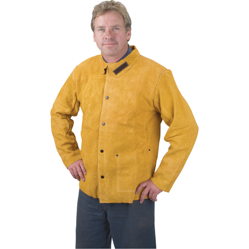 Veste de soudage, Cuir, Moyen, Golden Brown The Estey Group