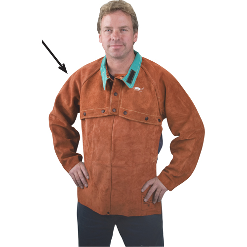 Leather Cape Sleeves, X-Large, Lava Brown The Estey Group