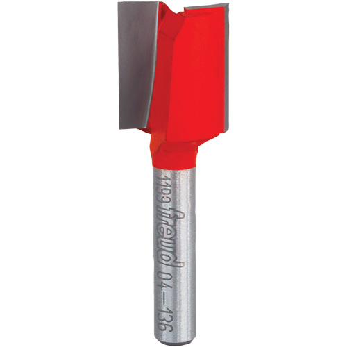 Router Bit - Double Flute Straight Bit, 5/8" Dia., 7/8" H, 2-1/8" L, 1/4" Shank The Estey Group