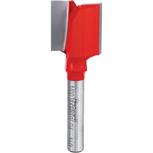 Router Bit - Double Flute Straight Bit, 3/4" Dia., 1" H, 2-1/8" L, 1/4" Shank The Estey Group