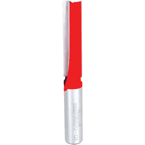 Router Bit - Double Flute Straight Bit, 1/2" Dia., 1-1/4" H, 4-1/8" L, 1/2" Shank The Estey Group