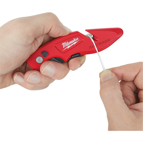 Fastback Flip Utility Knife, 2" Blade, Carbon Steel Blade, Metal Handle The Estey Group