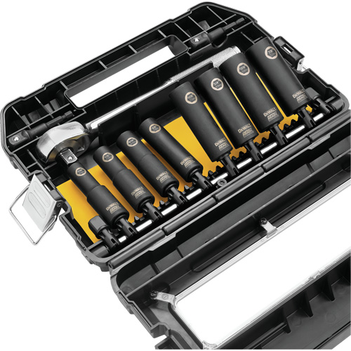 Ready Socket Set, 10 Pcs, Impact, 1/2" Drive Size The Estey Group