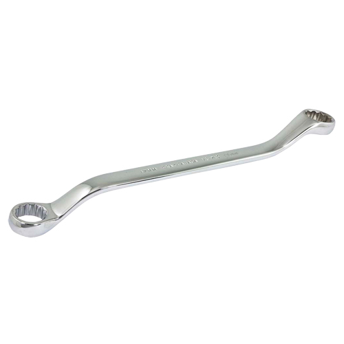 Box End Wrench, 12 Point, 17 mm x 19 mm, 15° Offset, Chrome Finish The Estey Group