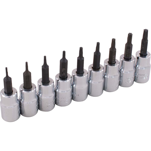Socket Set, Torx&reg;, 3/8" Drive, 9 Pcs The Estey Group
