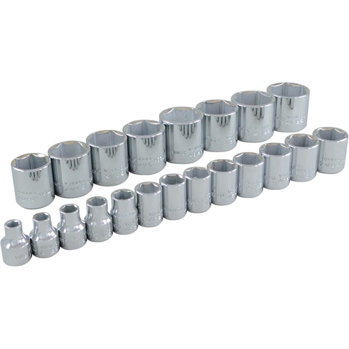 Jeu de douilles, 21 Mcx, Prise de 3/8" The Estey Group