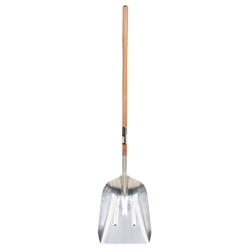 Scoop Shovel, Wood, Aluminum Blade, Straight Handle, 45-3/4" Length The Estey Group