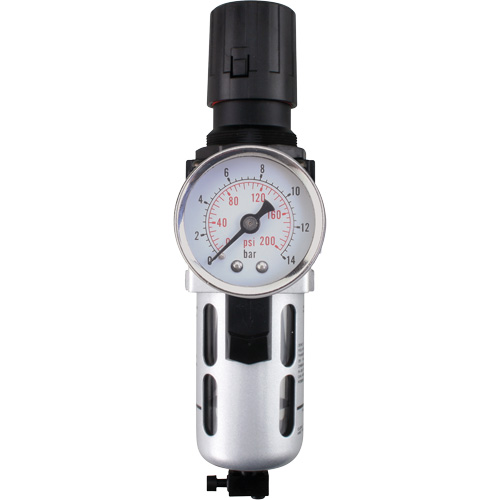 Filtre/r&eacute;gulateur d'air modulaire (manom&egrave;tre compris), 1/4" NPT, 145 PSI, Capacit&eacute; de 0,3 oz liq. The Estey Group