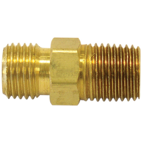 Reducer/Adapter Fitting, 3/8" x 1/4" Dia, Brass The Estey Group