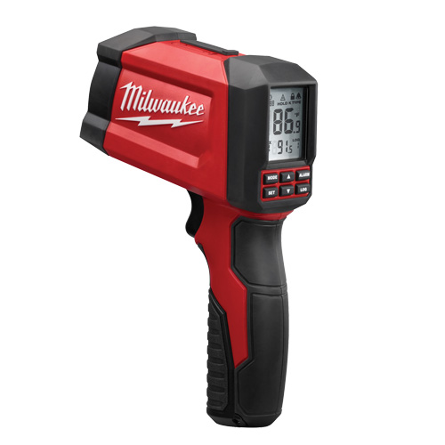 Infrared/Contact Temp-Gun Thermometer, -40°- 1472°F ( -40°-800°C ), 30:1, Adjustable Emmissivity The Estey Group