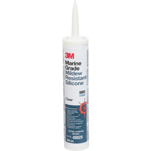 Produit d'&eacute;tanch&eacute;it&eacute; &agrave; base de silicone de calibre marin, 296 ml, Cartouche, Transparent The Estey Group
