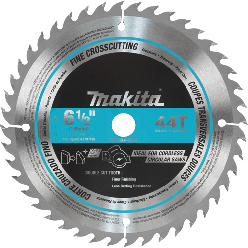 Circular Saw Blade, 6-1/2", 44 Teeth, Wood Use The Estey Group