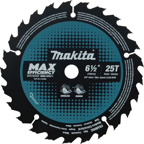 Lame de scie circulaire efficacit&eacute; maximale, 6-1/2", 25 dents, Pour Stratifi&eacute;/Bois The Estey Group