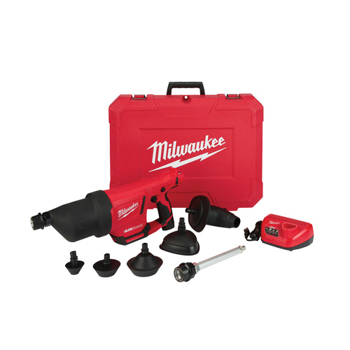 Trousse de pistolet &agrave; air de nettoyage de drain M12 Airsnake, &eacute;lectrique The Estey Group