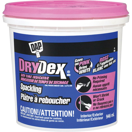 Pl&acirc;tre &agrave; reboucher DryDex, 946 ml, Contenant en plastique The Estey Group