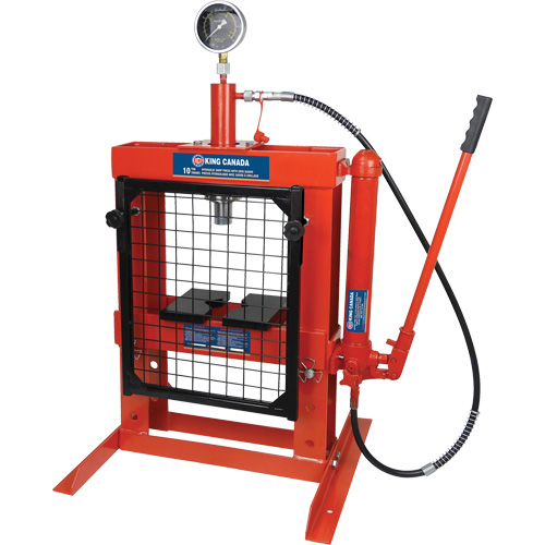 Hydraulic Shop Press with Grid Guard, 10 Tons Capacity The Estey Group
