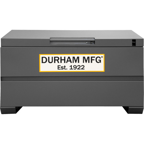 Jobsite Storage Box, 48" x 24" x 27-13/16", Steel, Grey The Estey Group