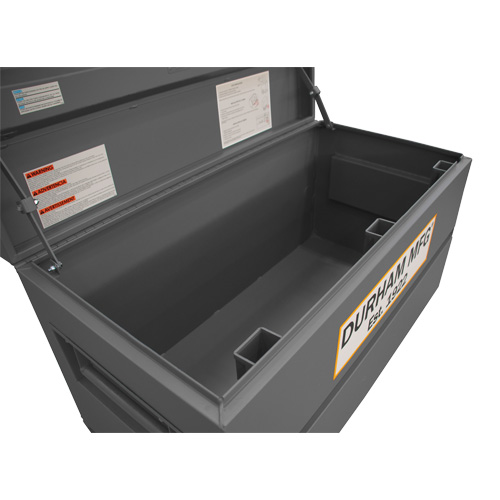 Jobsite Storage Box, 48" x 24" x 27-13/16", Steel, Grey The Estey Group