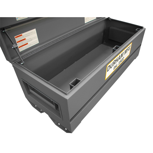 Jobsite Storage Box, 60" x 24" x 22-3/4", Steel, Grey The Estey Group