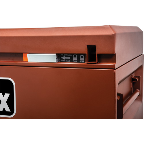 Site-Vault Chest, 42" x 20" x 27-1/2", Steel, Orange The Estey Group