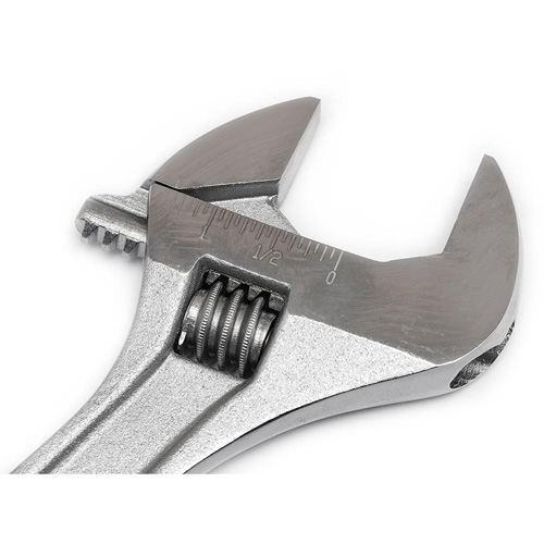 Cl&eacute; &agrave; molette — en boîte, 10" lo, la max. 1-5/16"/34 mm, Chrome The Estey Group