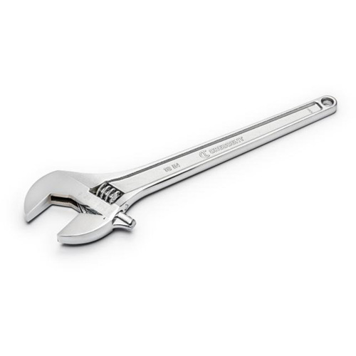 Adjustable Wrench, 18" L, 2-1/16" Max Width, Chrome The Estey Group