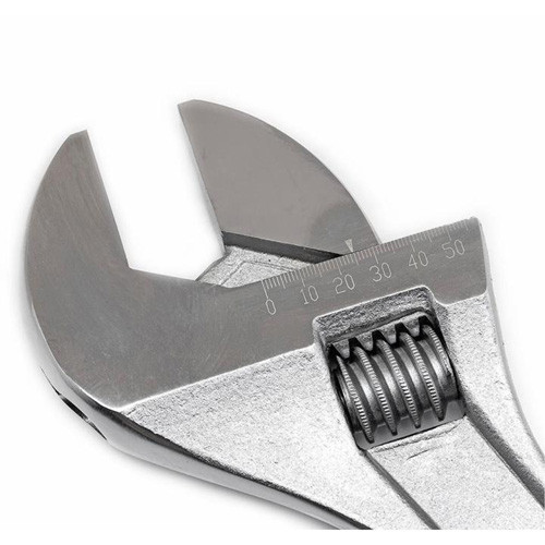 Adjustable Wrench, 18" L, 2-1/16" Max Width, Chrome The Estey Group