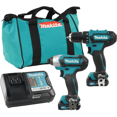 Ensemble de perceuse et tournevis &agrave; chocs sans fils, Lithium-ion, 12 V The Estey Group