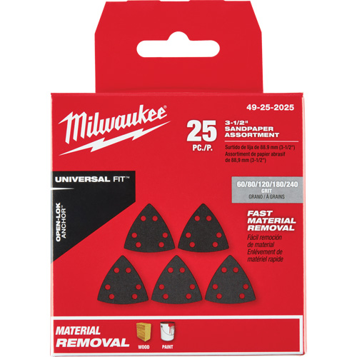 3-1/2" Open-Lok Triangle Sanding Paper Set The Estey Group