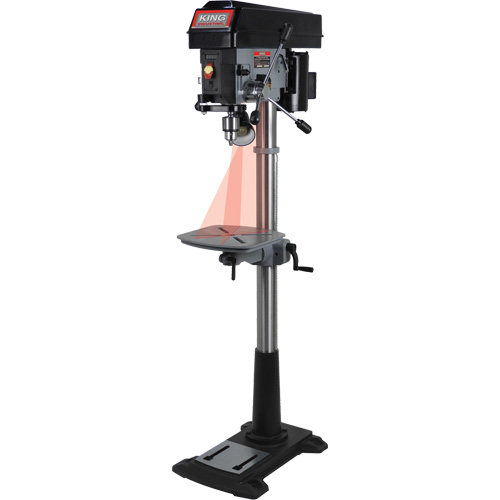 Perceuse &agrave; colonne &agrave; vitesse variable, 15", Mandrin 5/8", 3300 tr/min The Estey Group