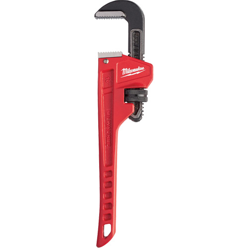 Cl&eacute; &agrave; tuyau, Cap des m&acirc;choires 1-1/2", Longueur 10", Fini Rev&ecirc;tement en poudre, Prise Ergonomique The Estey Group