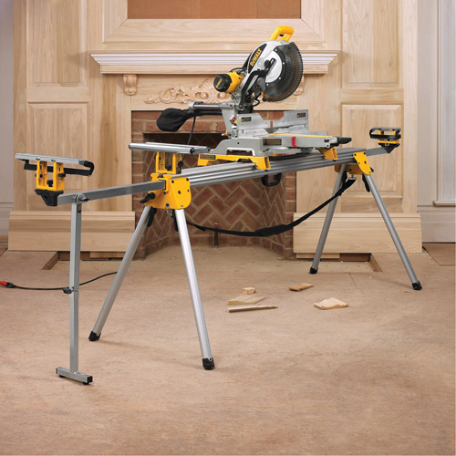 Double Bevel Sliding Compound Mitre Saw with Stand The Estey Group