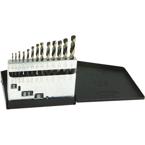 DRILLCO Metric Jobber Length Drill Bit Set, 13 Pieces, High Speed Steel The Estey Group