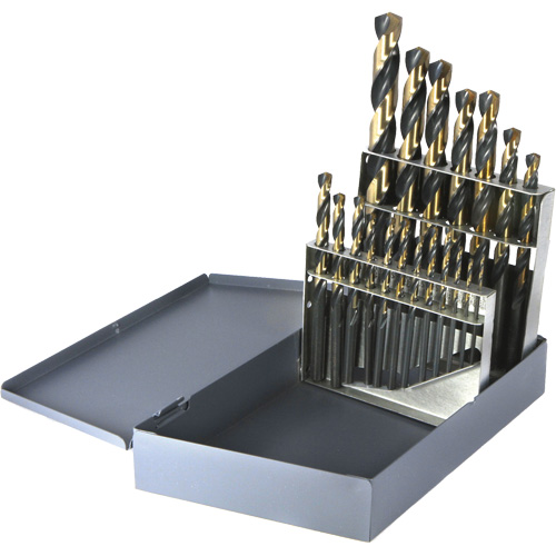 DRILLCO Metric Jobber Length Drill Bit Set, 19 Pieces, High Speed Steel The Estey Group