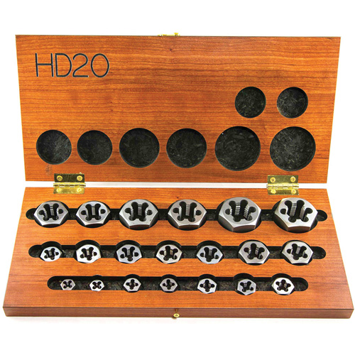 DRILLCO Hex Threading Die Set, 20 Pieces The Estey Group
