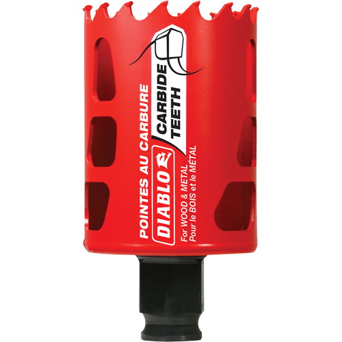 Wood & Metal Hole Saw, 1-7/8", 2-3/8" Depth of Cut, Carbide The Estey Group