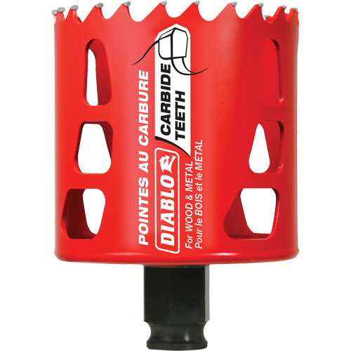Wood & Metal Hole Saw, 2-5/8", 2-3/8" Depth of Cut, Carbide The Estey Group