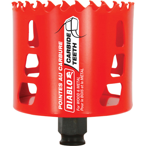 Scie cloche pour bois et m&eacute;tal, 3-1/8", Profondeur de la coupe 2-3/8", Carbure The Estey Group