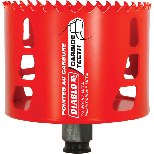 Scie cloche pour bois et m&eacute;tal, 3-1/2", Profondeur de la coupe 2-3/8", Carbure The Estey Group